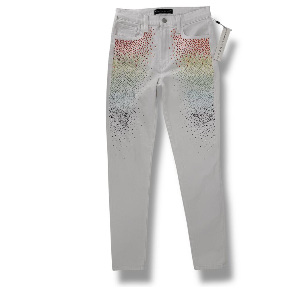 Joes Jeans Stephanie Gottlieb Charlie High Rise Skinny Jeans Sz 27 Rhinestone